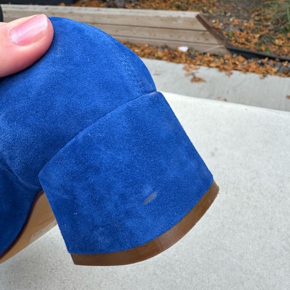 L’intervalle ballet mini heel blue suede and leather with square toe size EU 39 - Picture 10 of 10